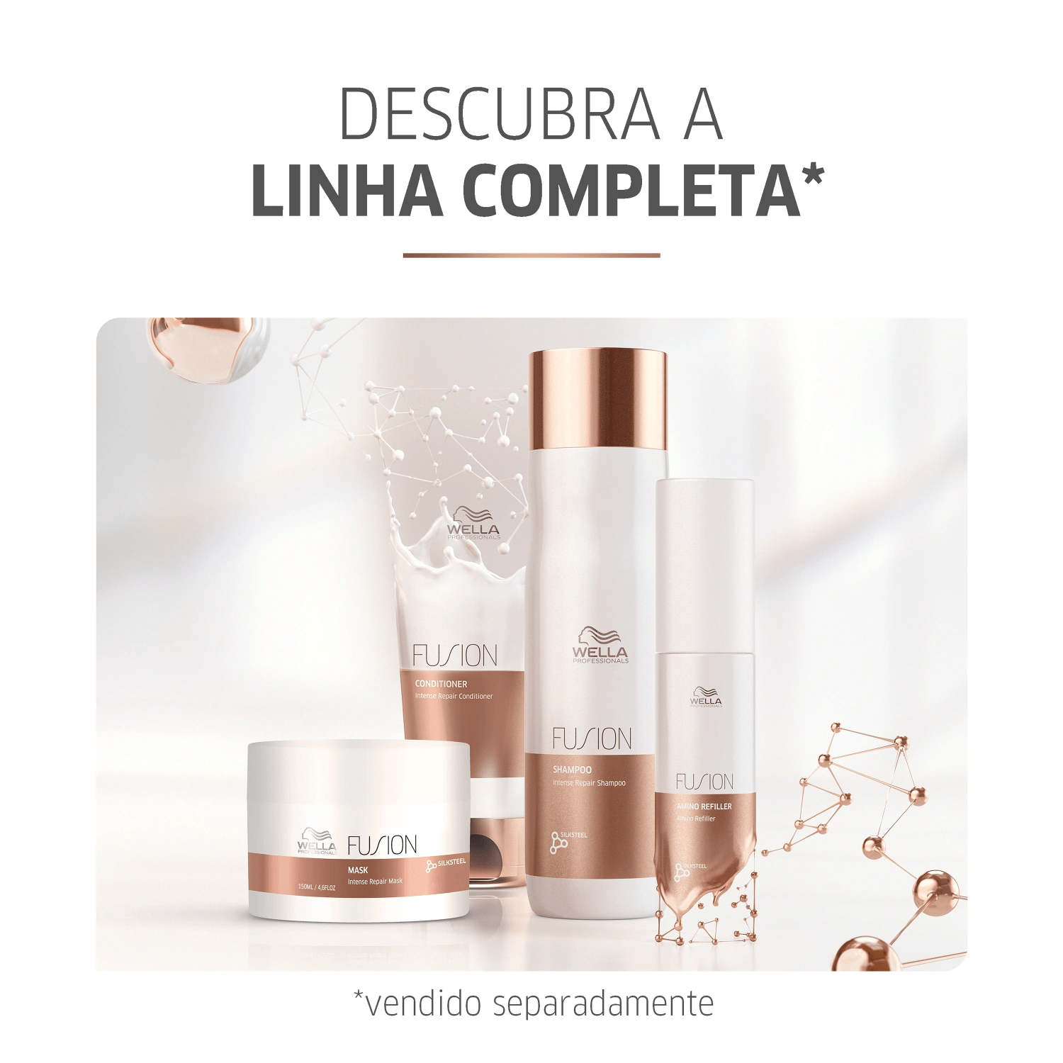 Wella Professionals Fusion Quarteto Shine Salon Kit Reparador